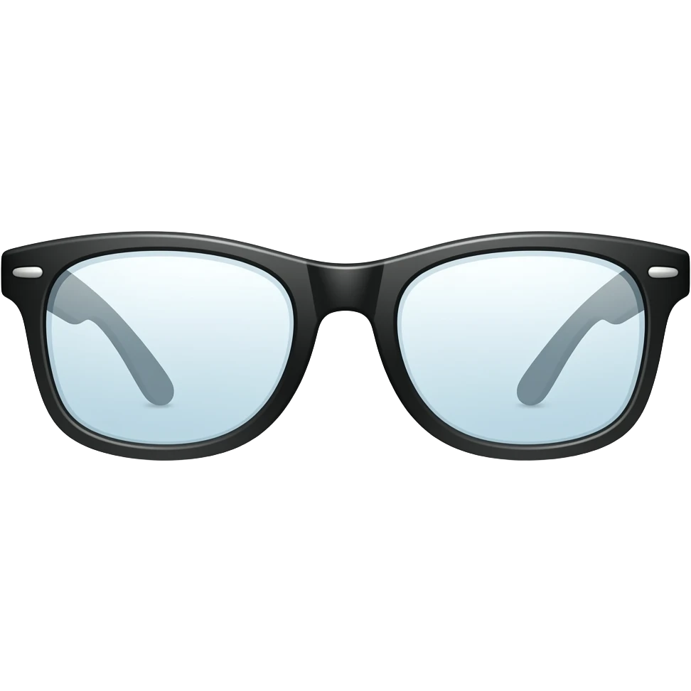 Black glasses emoji