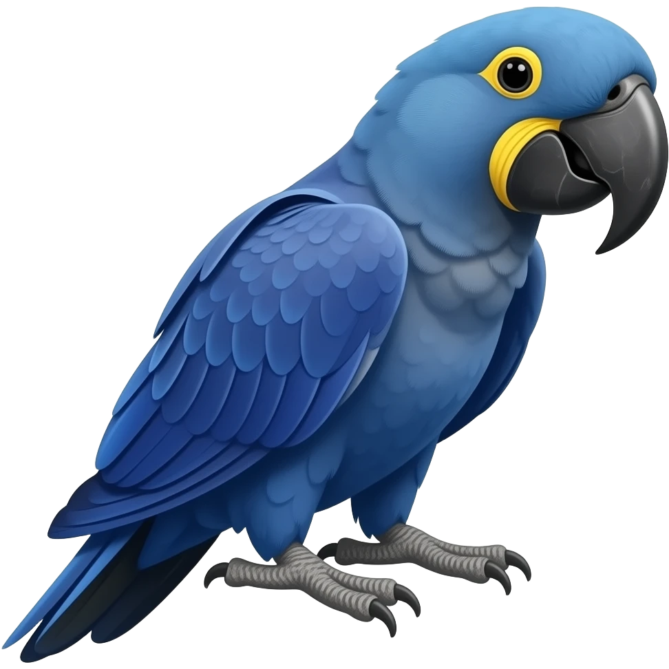 Blue hyacinth macaw emoji