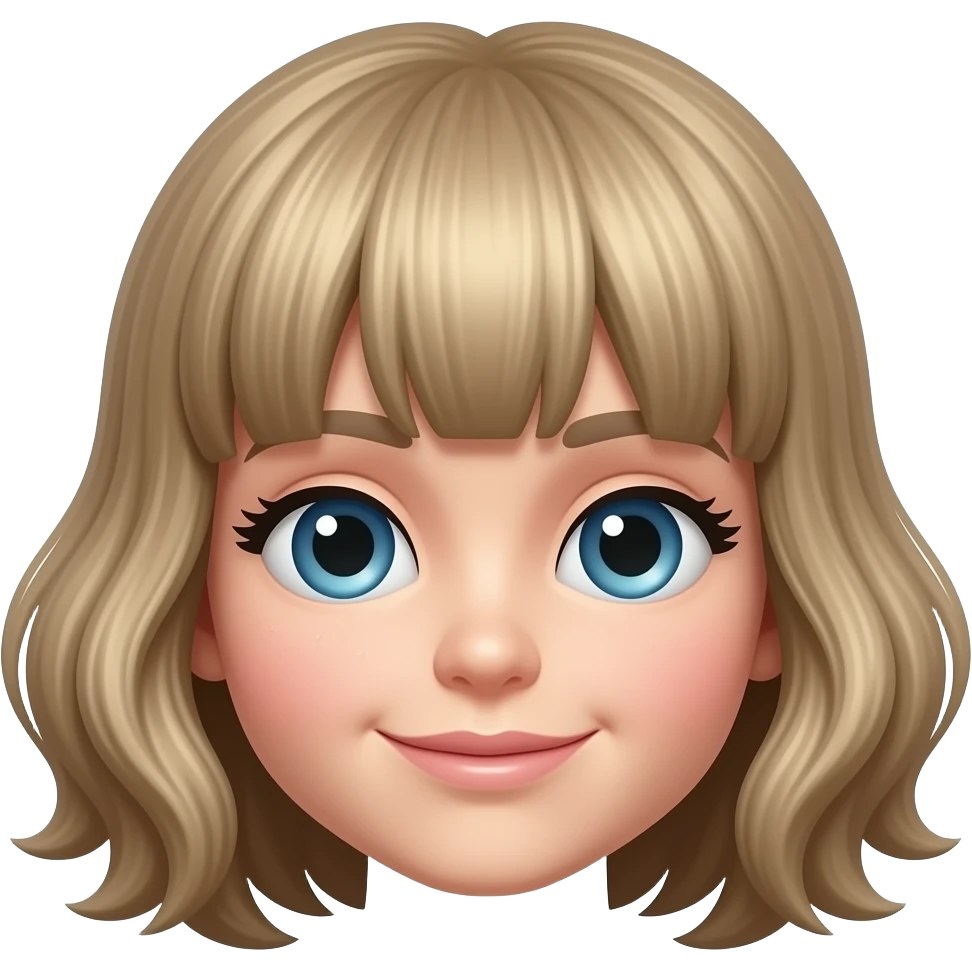 一个爆炸头假发 emoji
