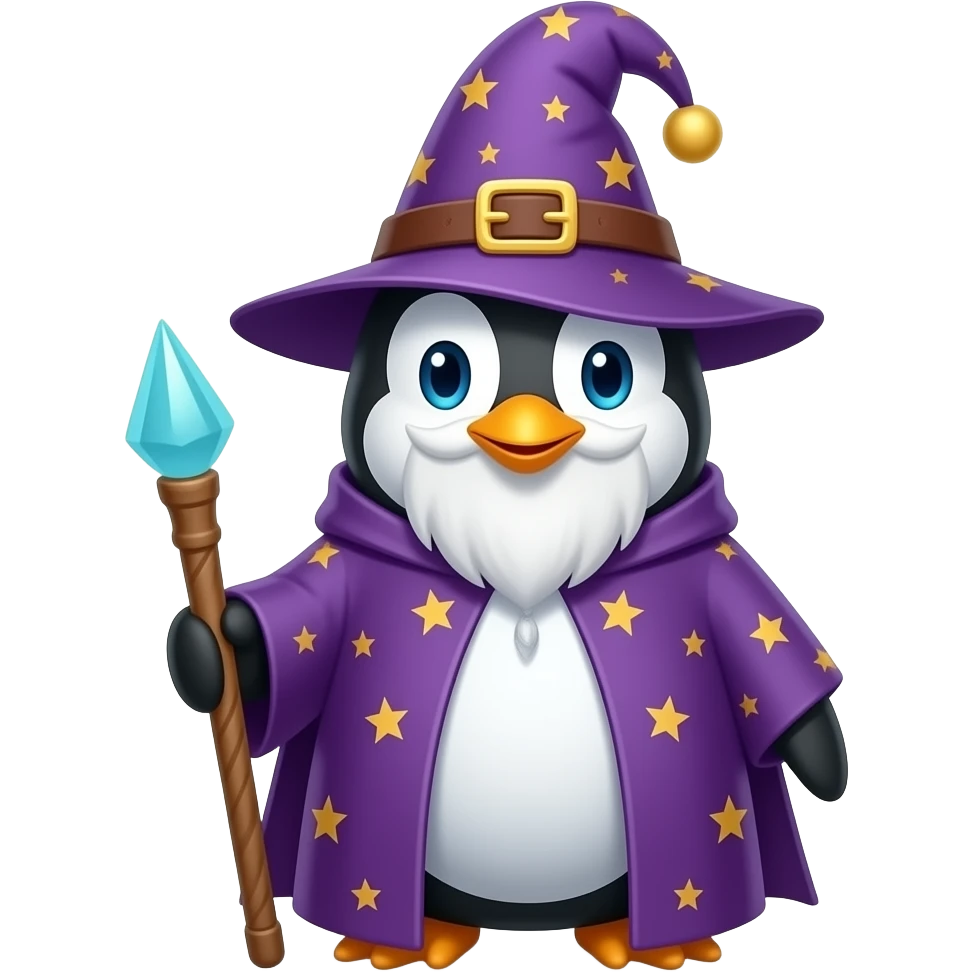 Penguin Wizard emoji