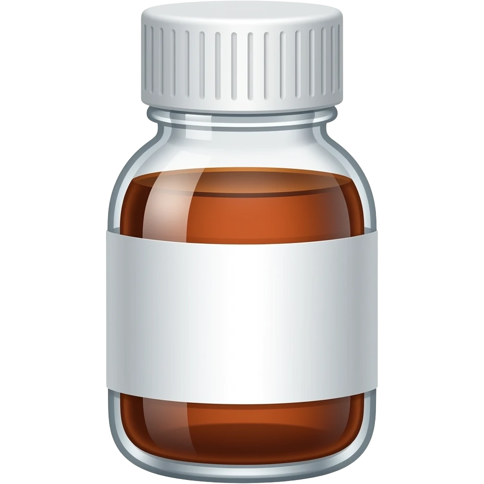 presciption cough syrup bottle emoji
