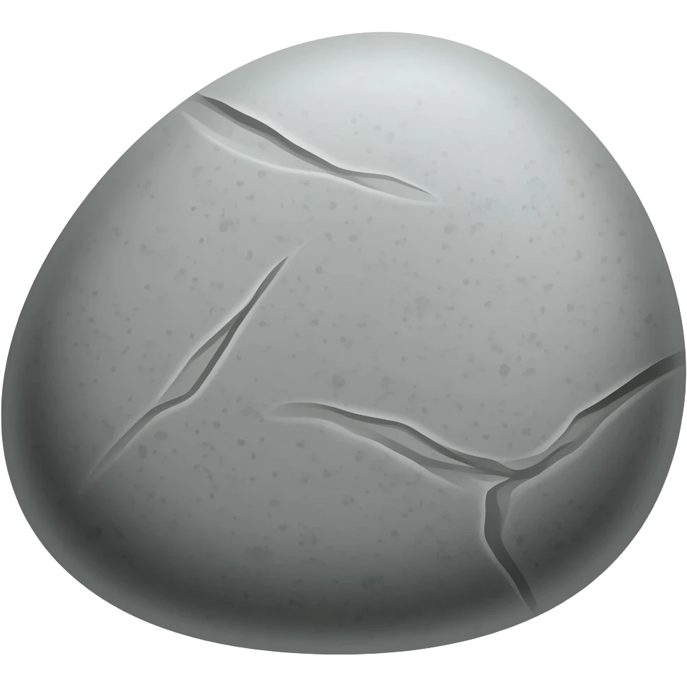 basic grey river stone emoji
