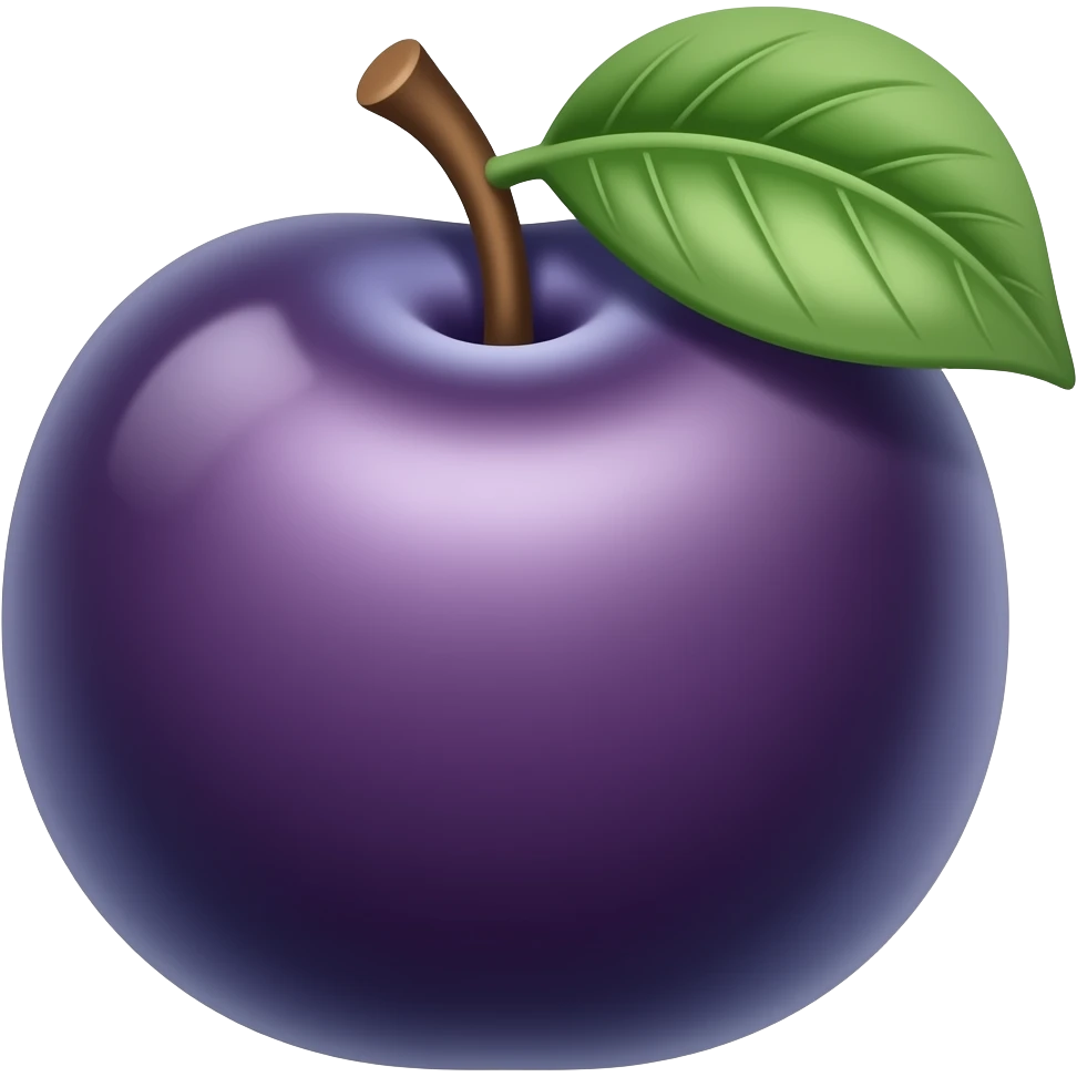 Plum emoji
