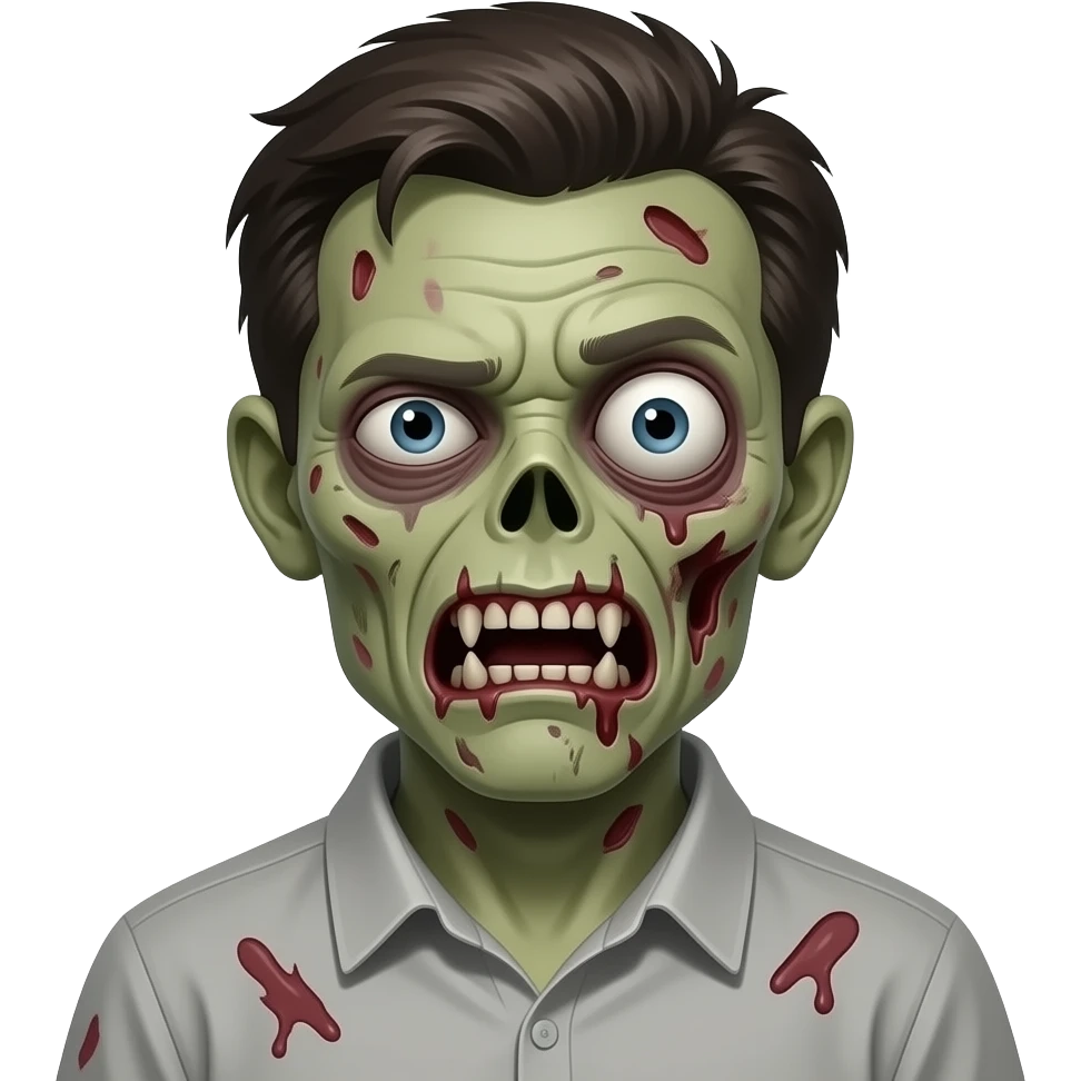 Corrupted zombie emoji