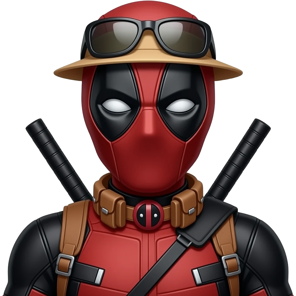 deadpool berlibur emoji