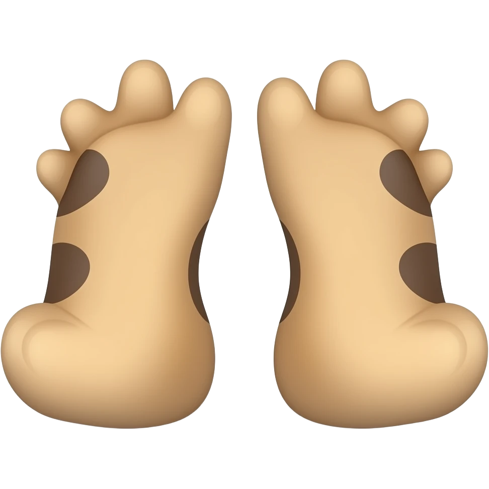paws on ground emoji