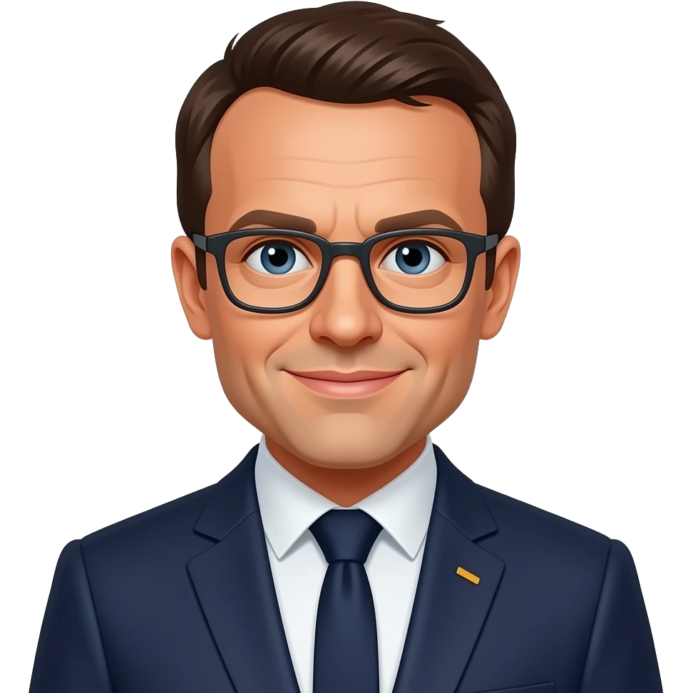 Macron in car emoji