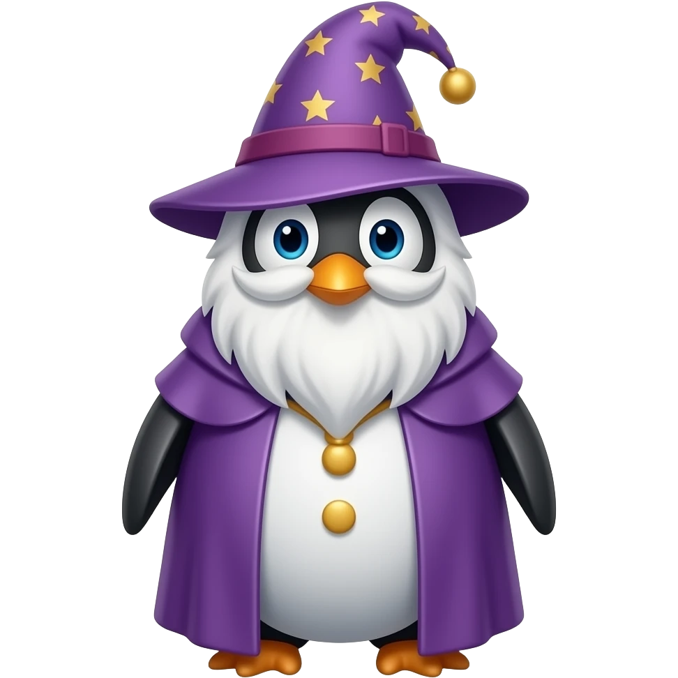 Penguin Wizard emoji