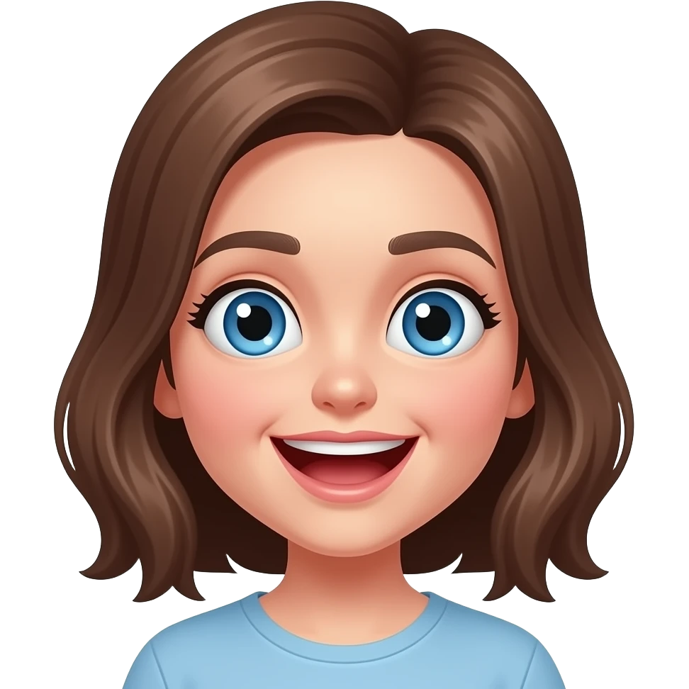 Benoculars eyes skin colour Girl crazy  funny emoji