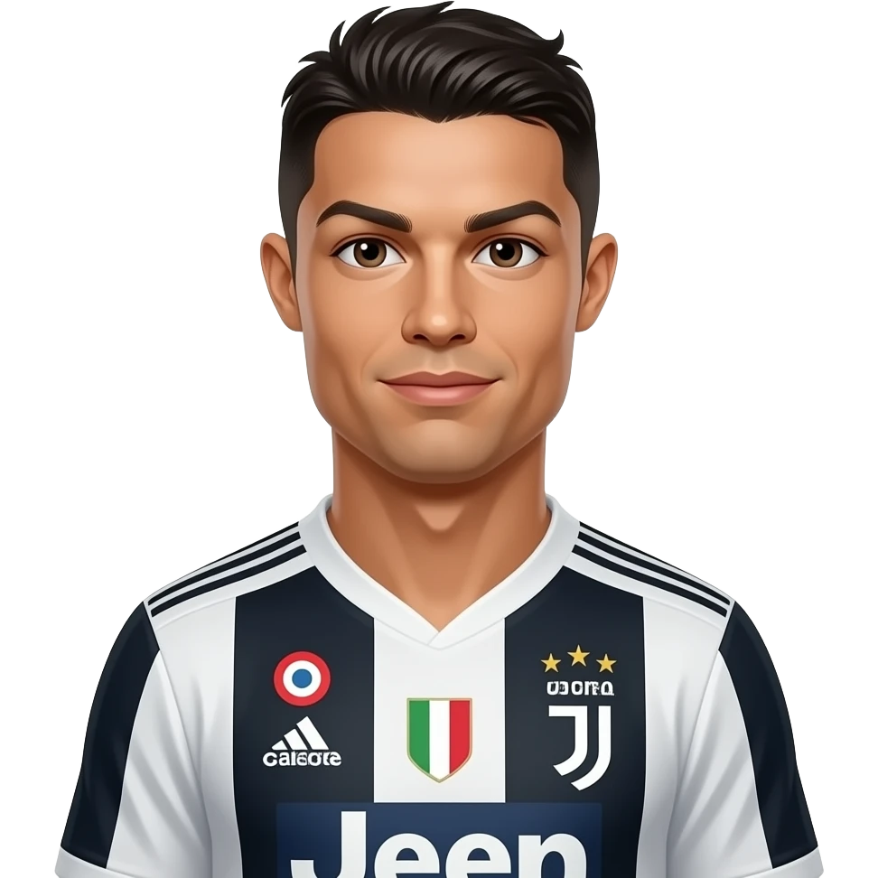 Cristiano Ronaldo Juventus emoji | AI Emoji Generator