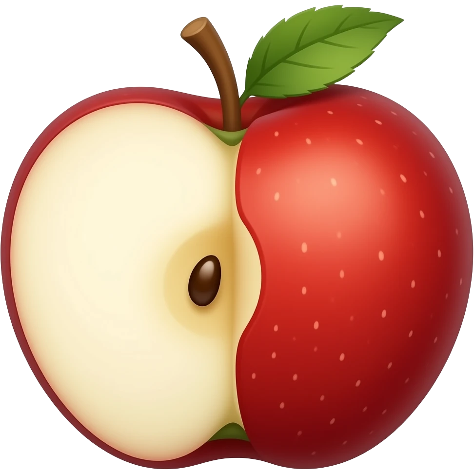 Flying apple emoji