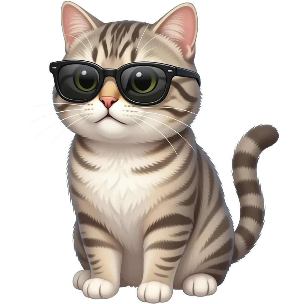 Cat wearing sunglasses emoji