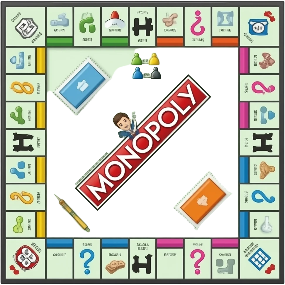 jeu de société (type monopoly) avec comme nom The Landlord's Game emoji