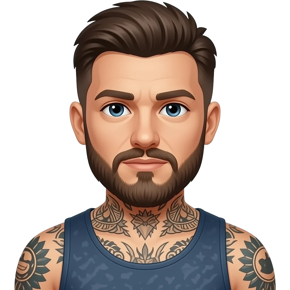 Tattooed men emoji
