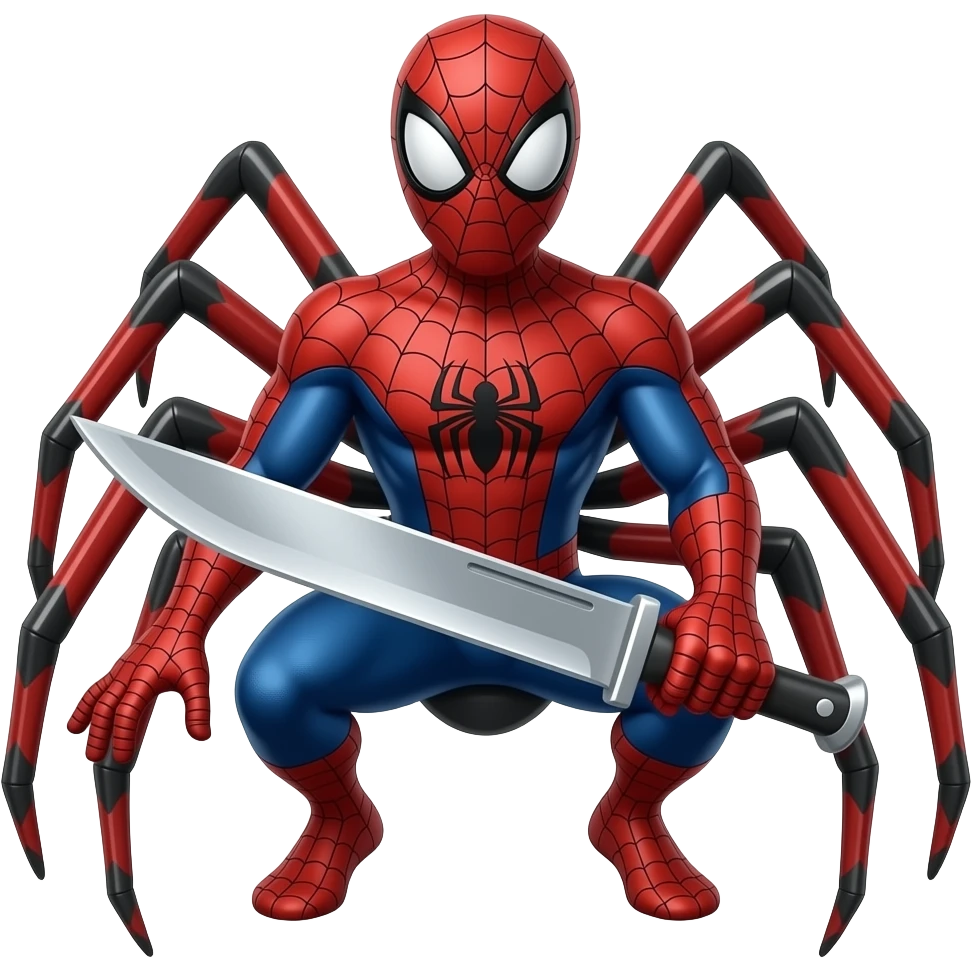 spider with knife emoji