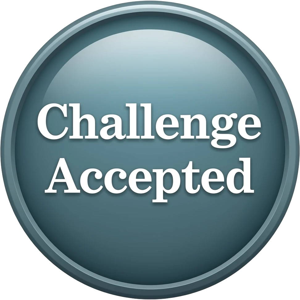 challenge accepted icon emoji