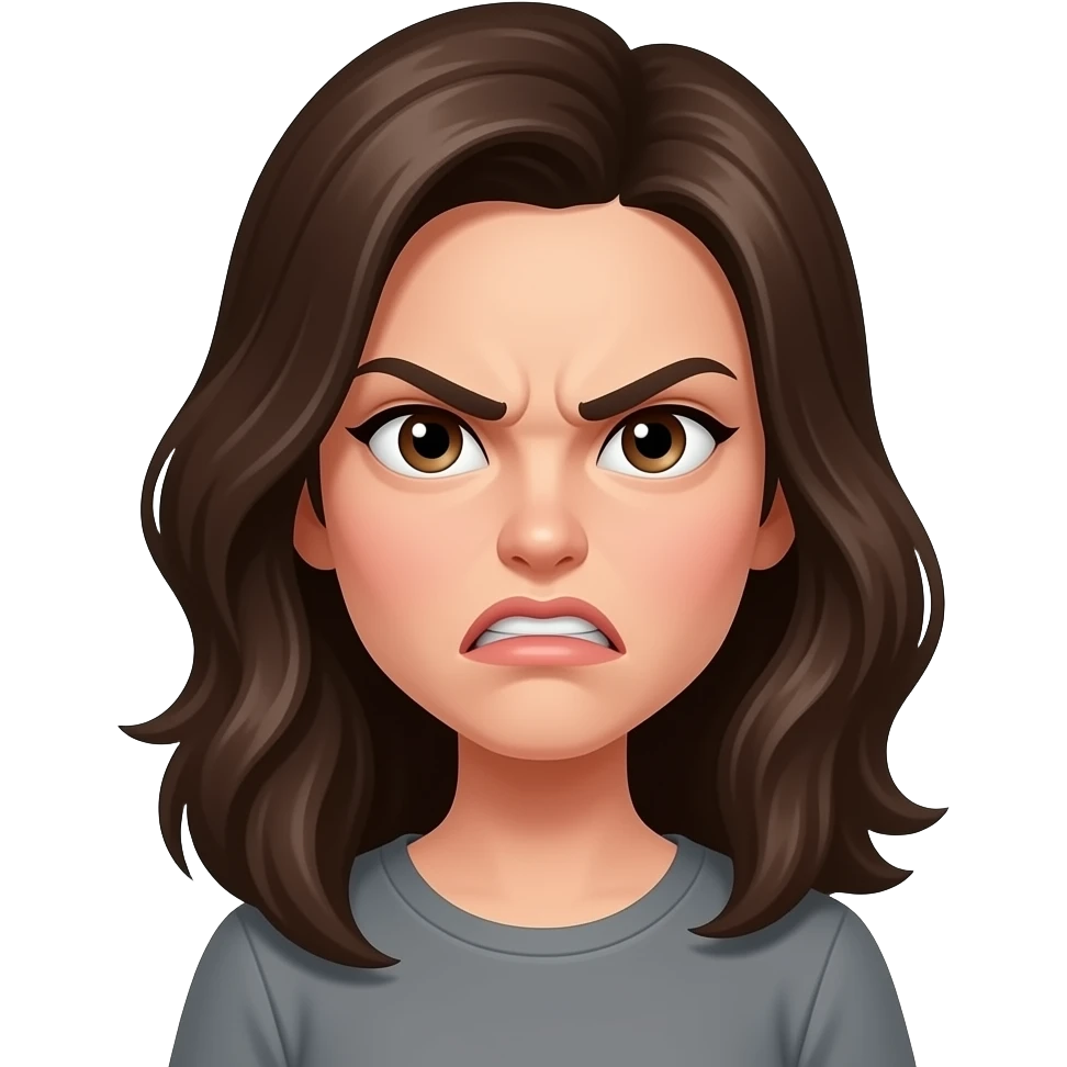 화내는 여자 emoji