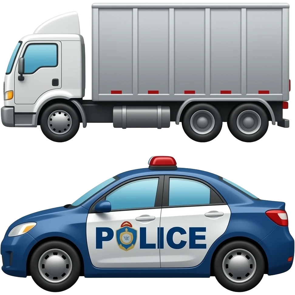 🚛🚓 emoji