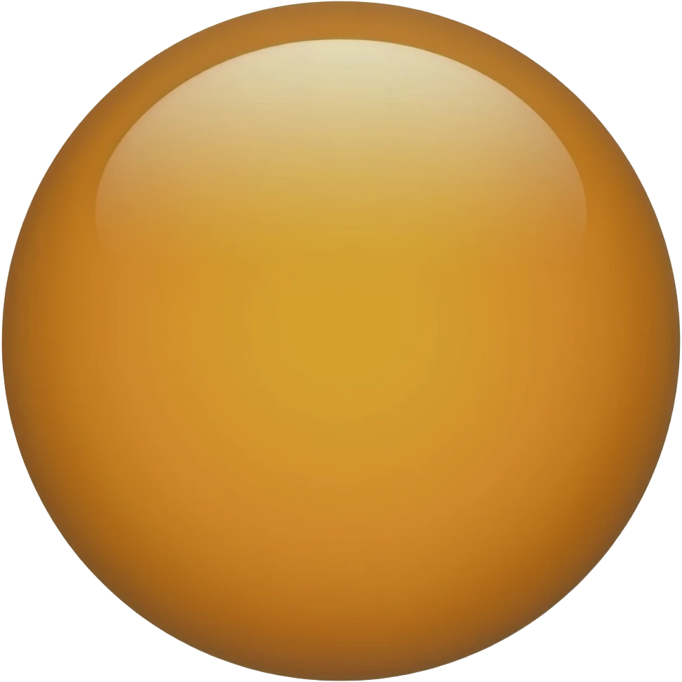 orange oval disk emoji