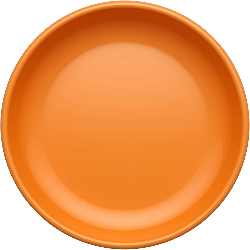 orange oval disk from below emoji