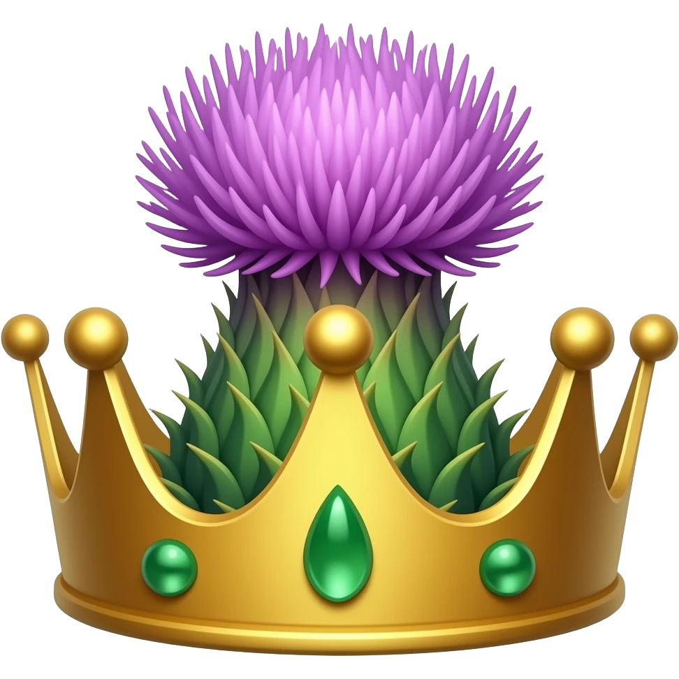 Thistle crown emoji