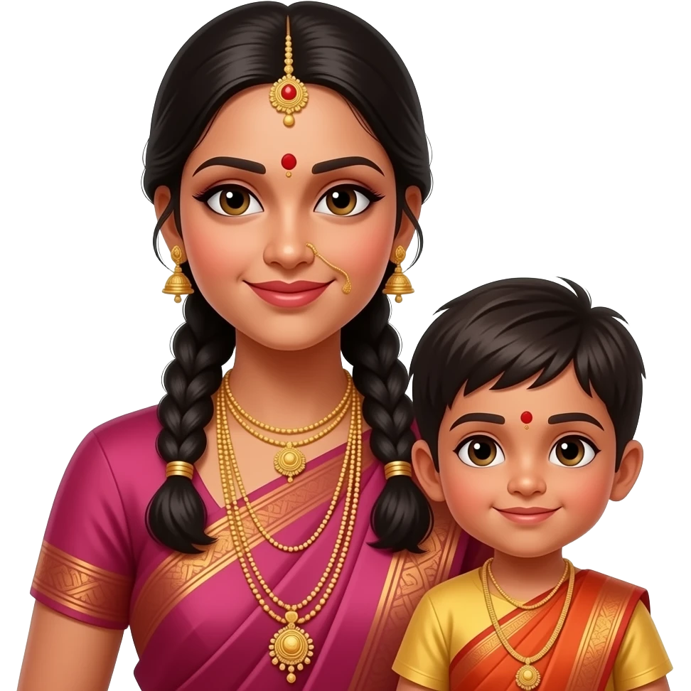கன்யா வந்தனம் women and child emoji