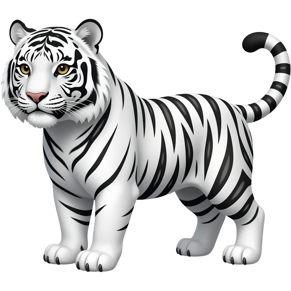 White tiger emoji
