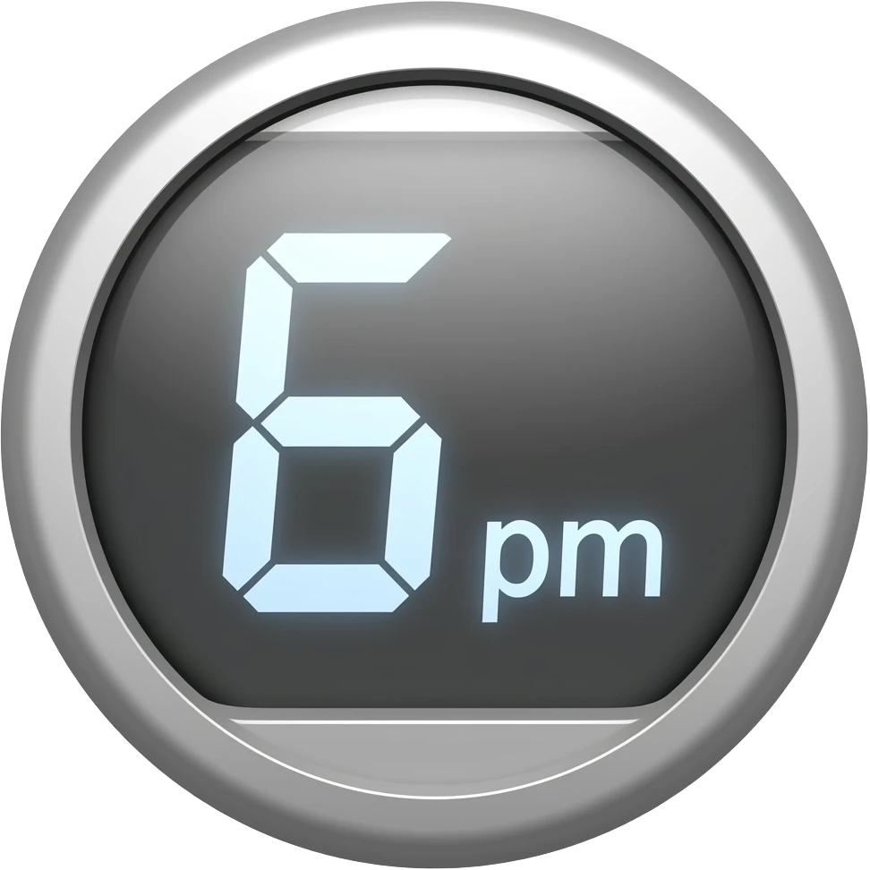 6 pm emoji