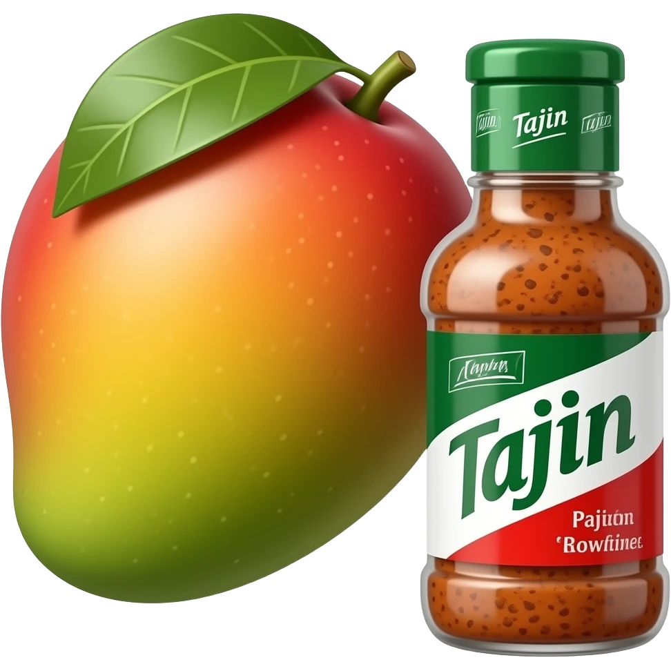 mango next to Tajin seasoning emoji