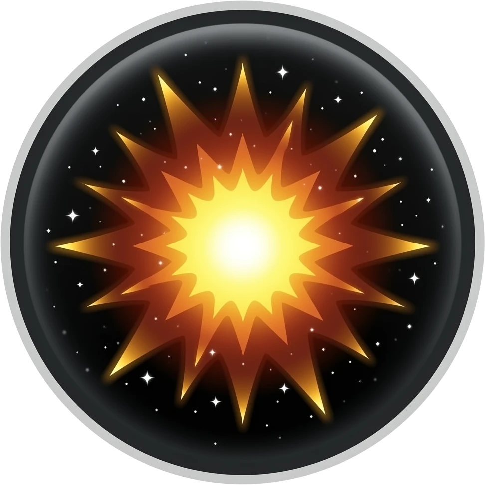 a supernova smaller than 256kb filesize emoji | AI Emoji Generator