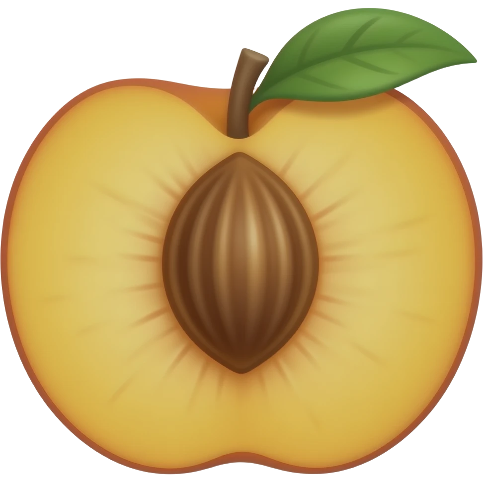 Peacg fruit emoji