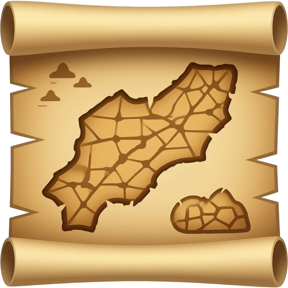 Map treasure emoji