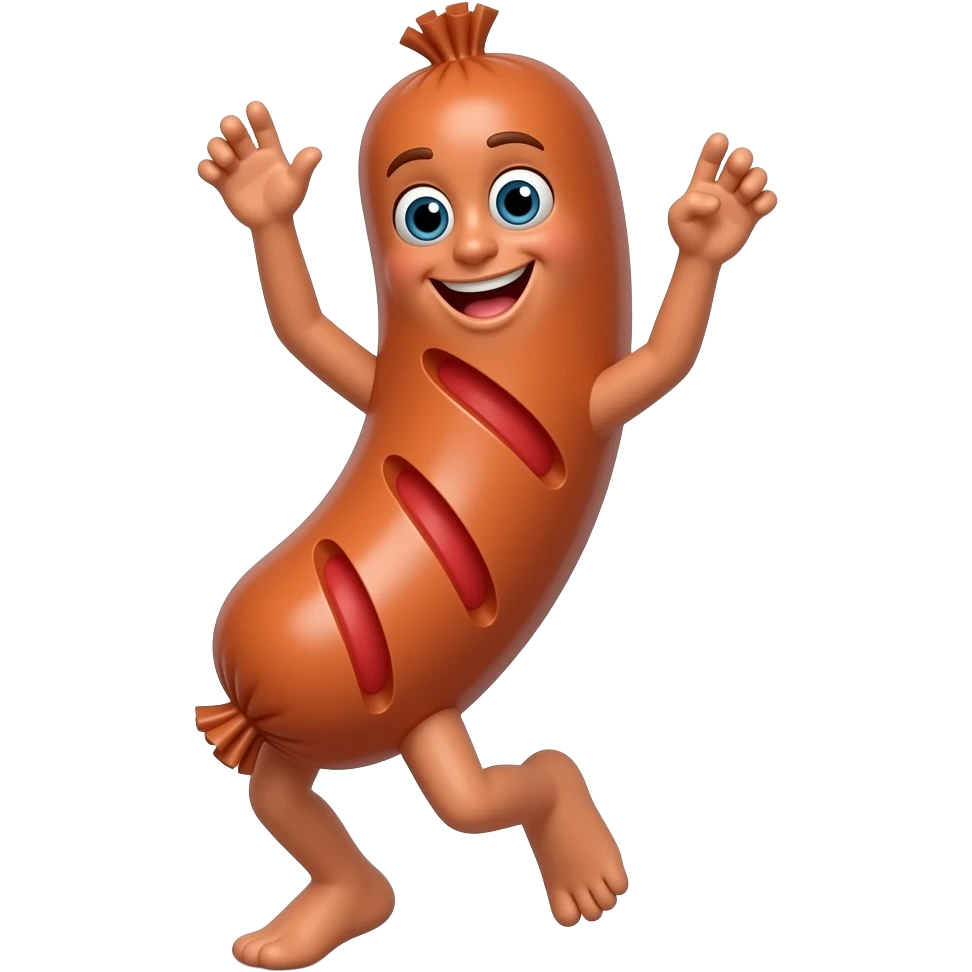 Sausages dancing emoji