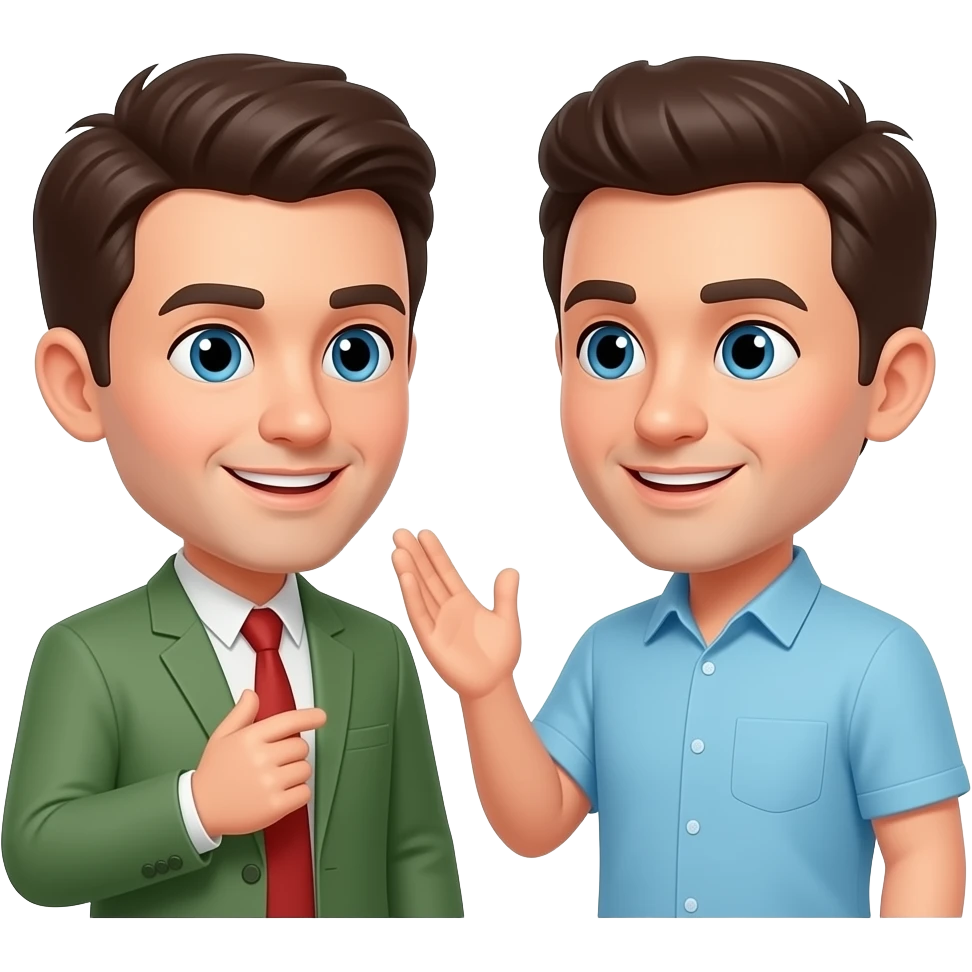 2 man talk emoji