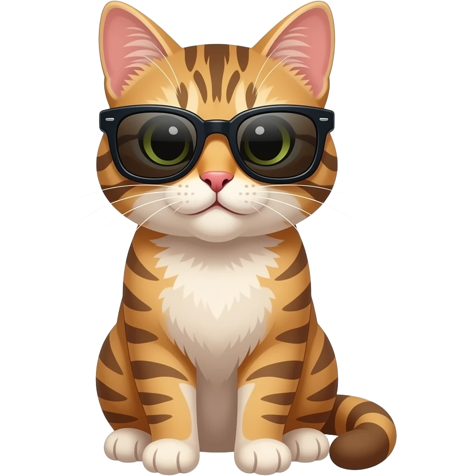 Cat wearing sunglasses emoji