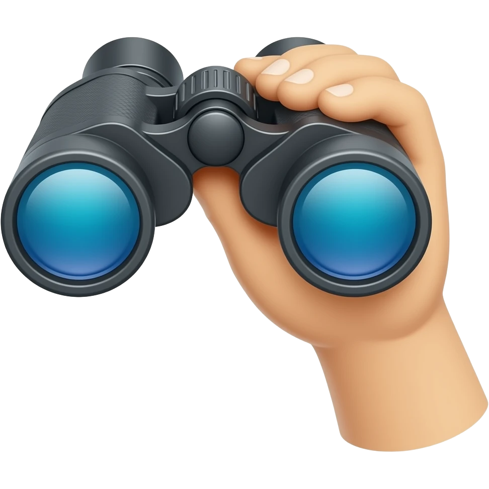 hand binoculars emoji