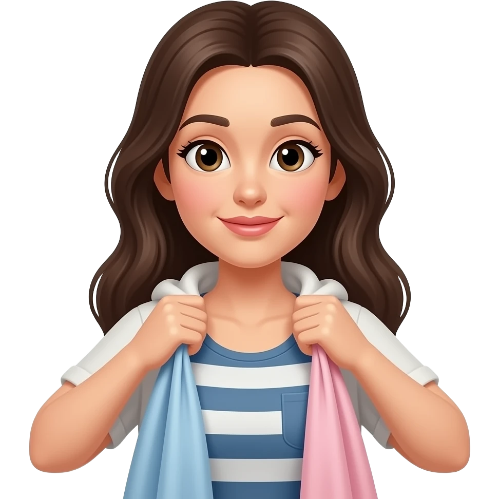 옷을 갈아입는 여성 emoji