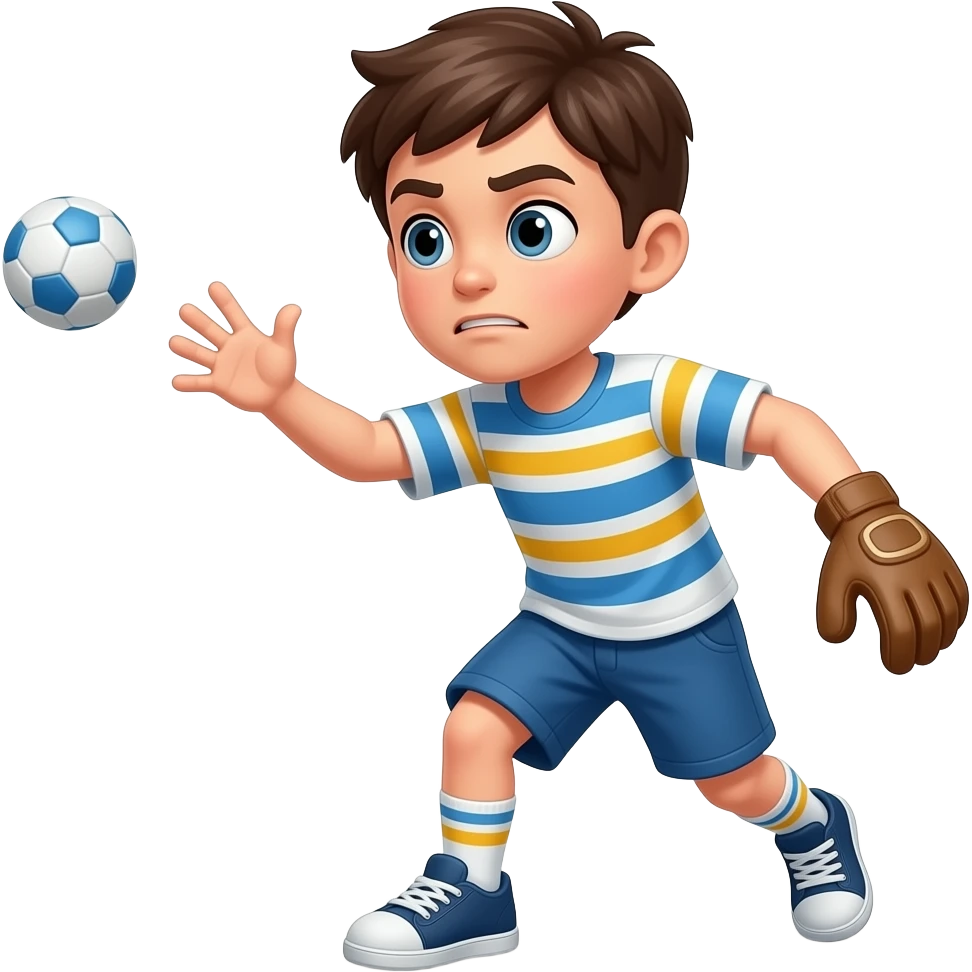 Enfant garçon lance matériel. Comportement inadéquat emoji