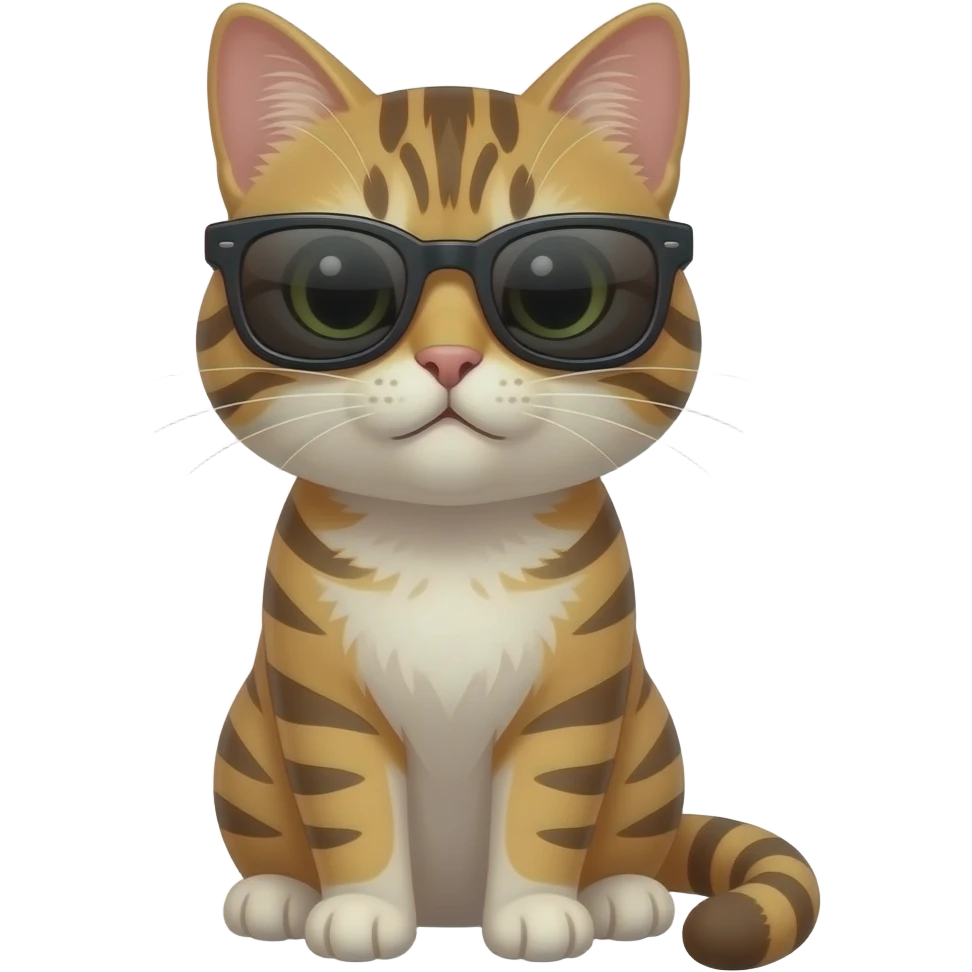 Cat wearing sunglasses emoji
