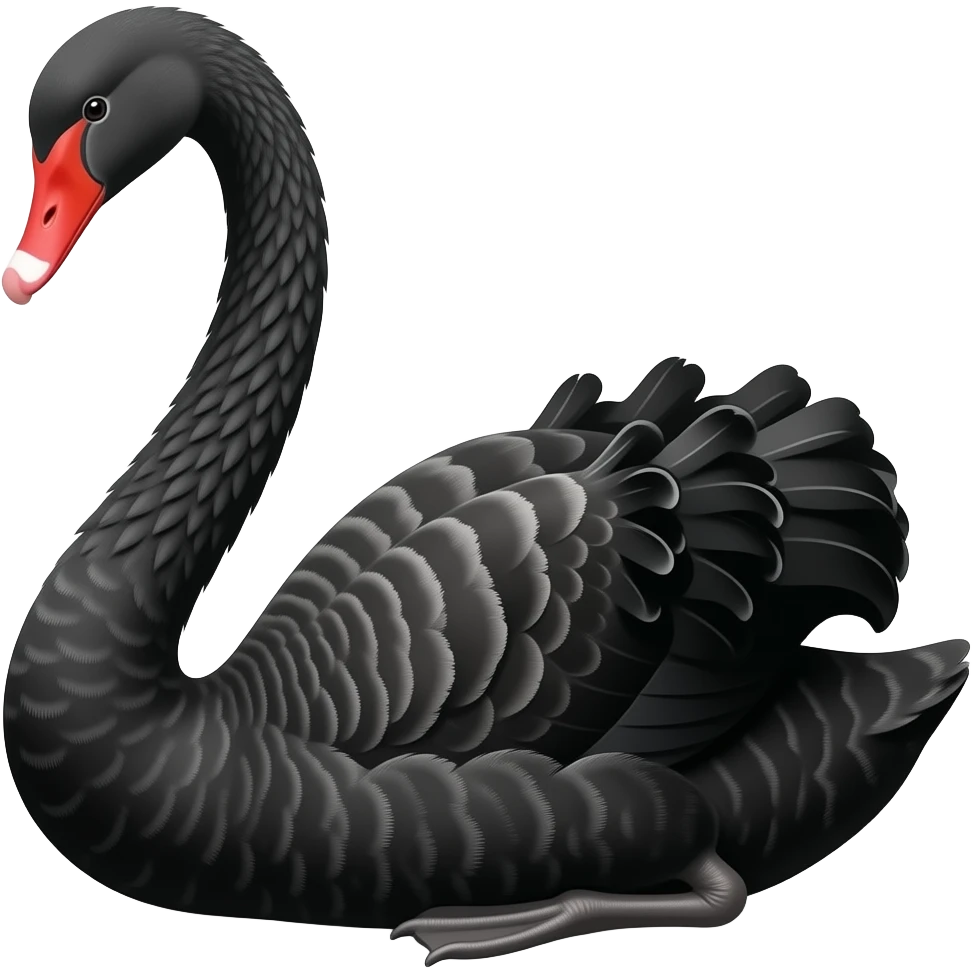 Black swan emoji