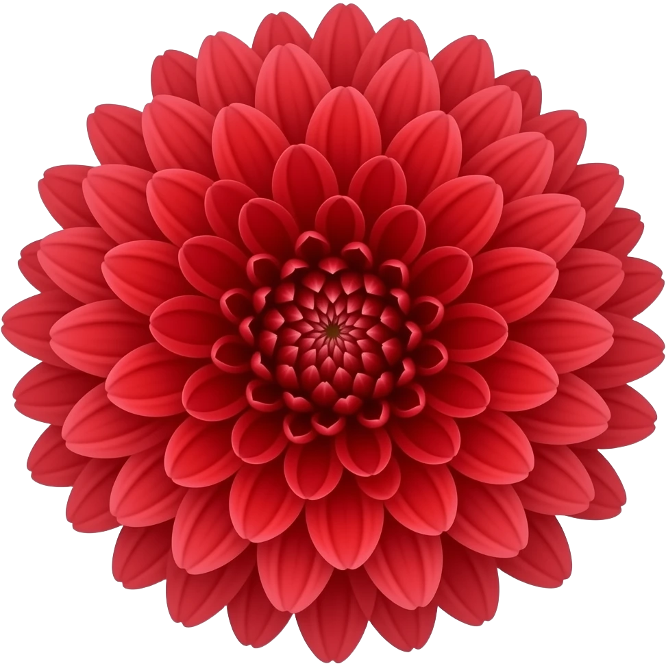 chrysanthemum flower full red emoji