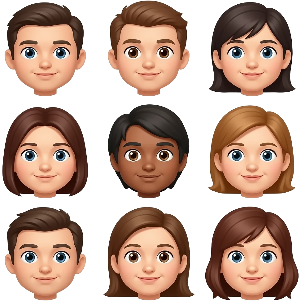 variedad de caras burlonas emoji