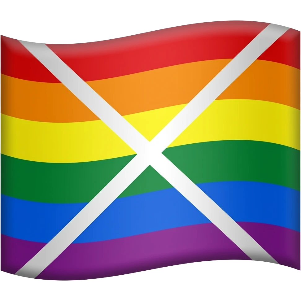 gay flag durchgestrichen emoji