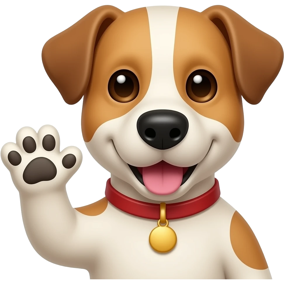 good bye dog emoji