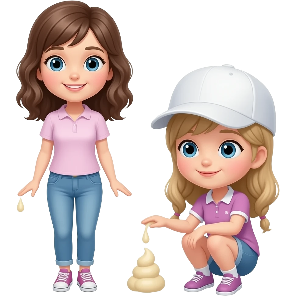 Girl pooping emoji
