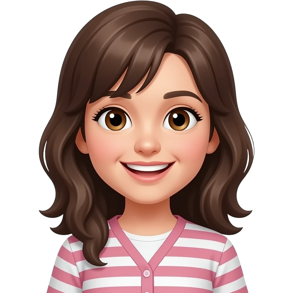 a girl smile emoji