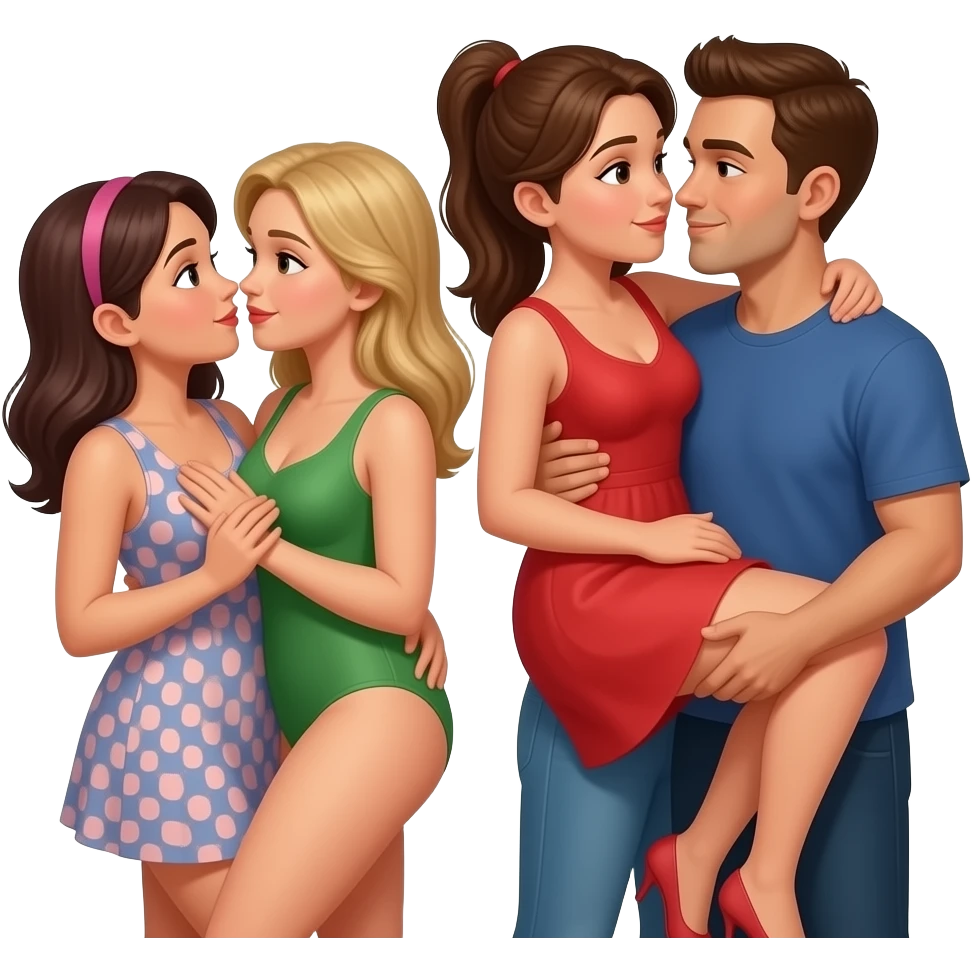 Foursome intimacy emoji