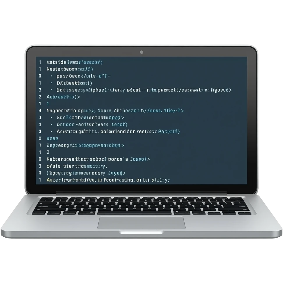 several coding on computer emoji