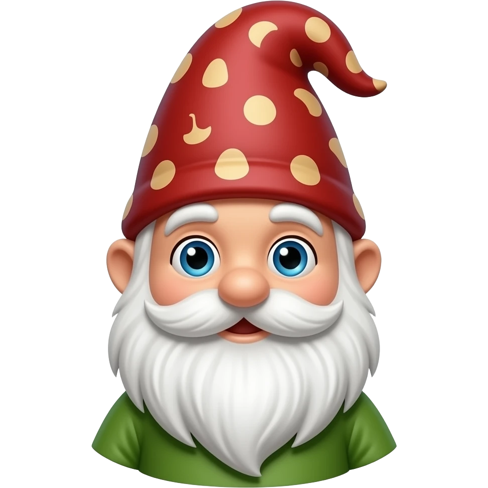 Uno gnomo da giardino emoji