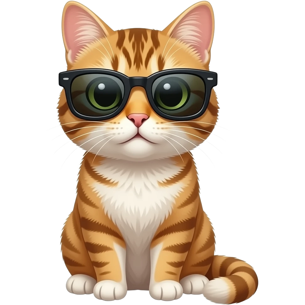 Cat wearing sunglasses emoji